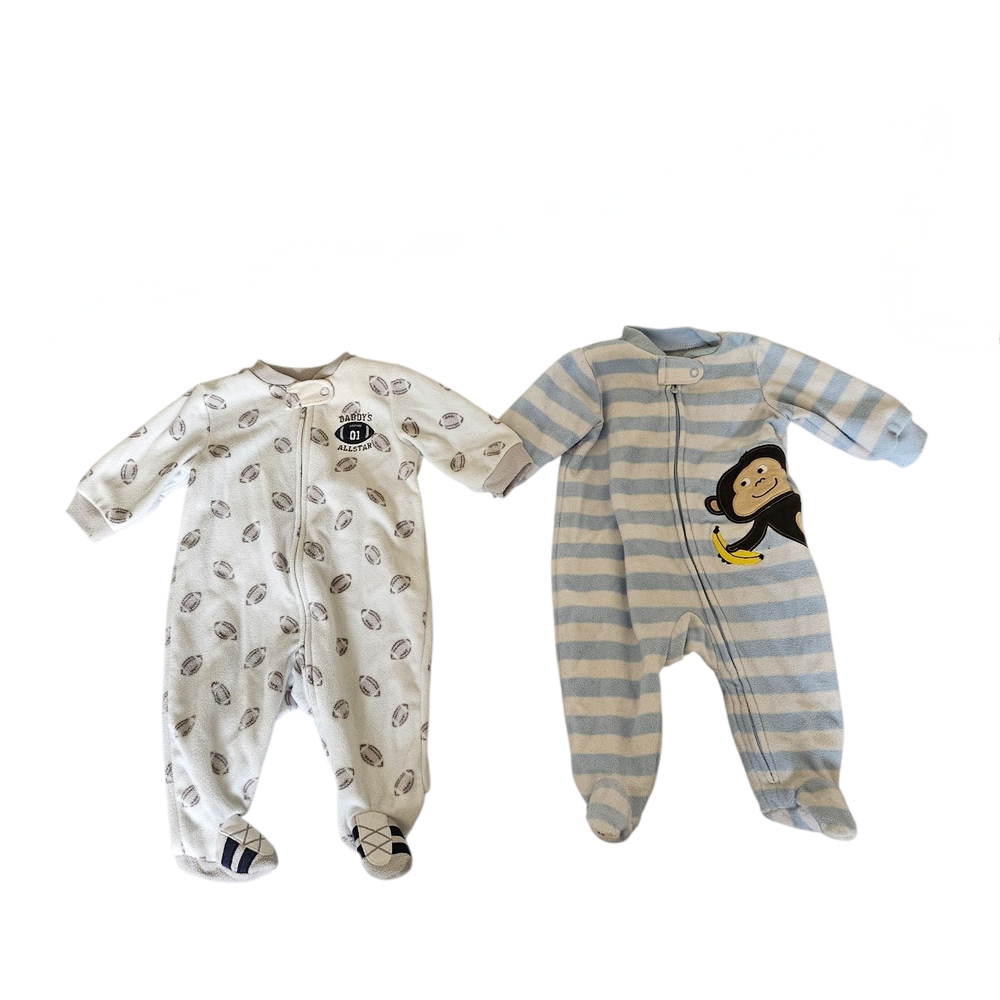 Carter's Footed Sleeper‎ Pajamas, Bundle of 2, Size 3 Mos.